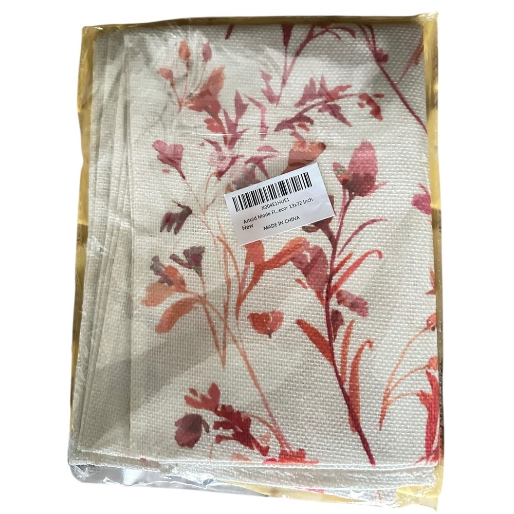 Artoid Floral Table Runner 13x72 Inch‎ New Decorative Kitchen Dining Tabletop
